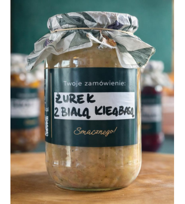 Żurek z białą kiełbasą