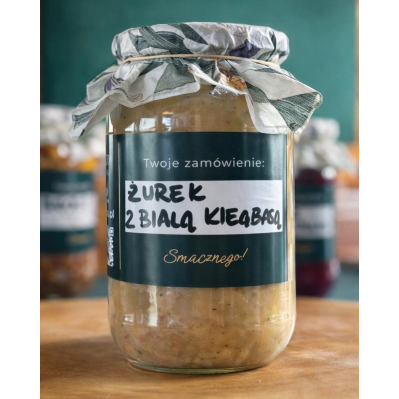 Żurek z białą kiełbasą