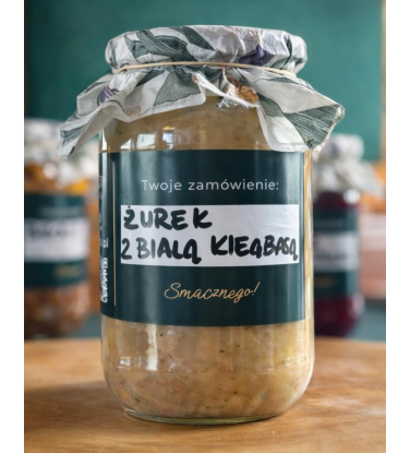 Żurek z białą kiełbasą